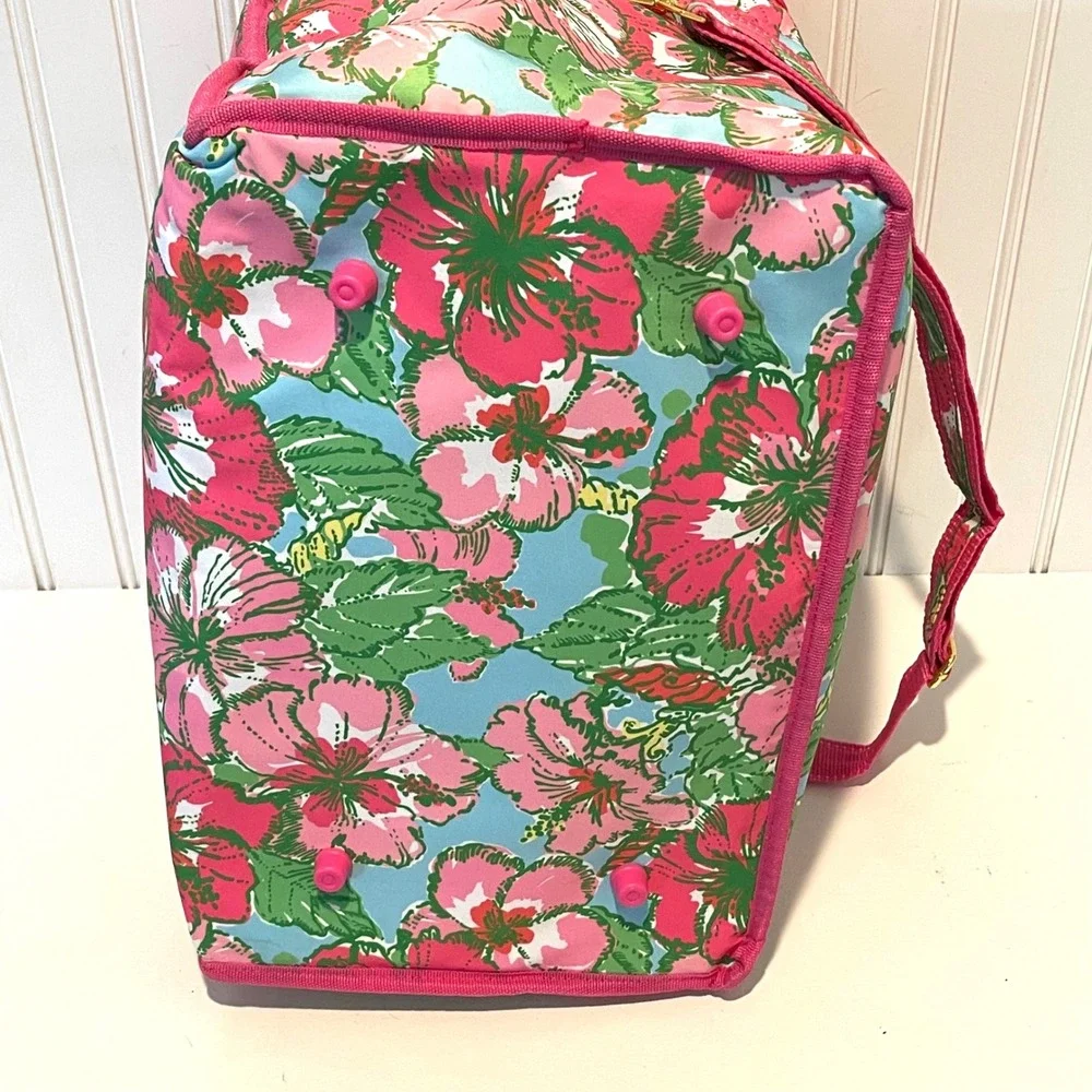 Lilly Pulitzer Beach Cooler Bag Womens OS Pink‎ Floral Preppy Tropical Insulated
